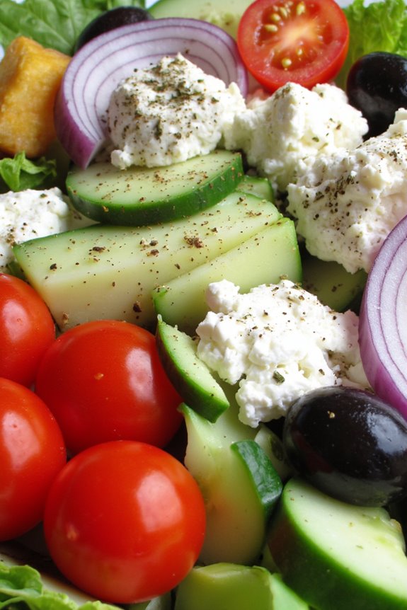 vibrant mediterranean greek salad