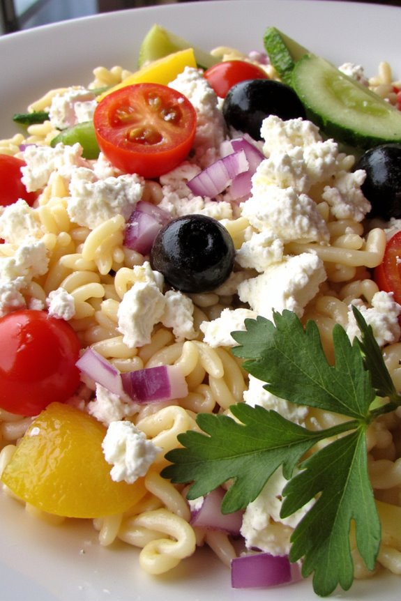 vibrant mediterranean orzo salad