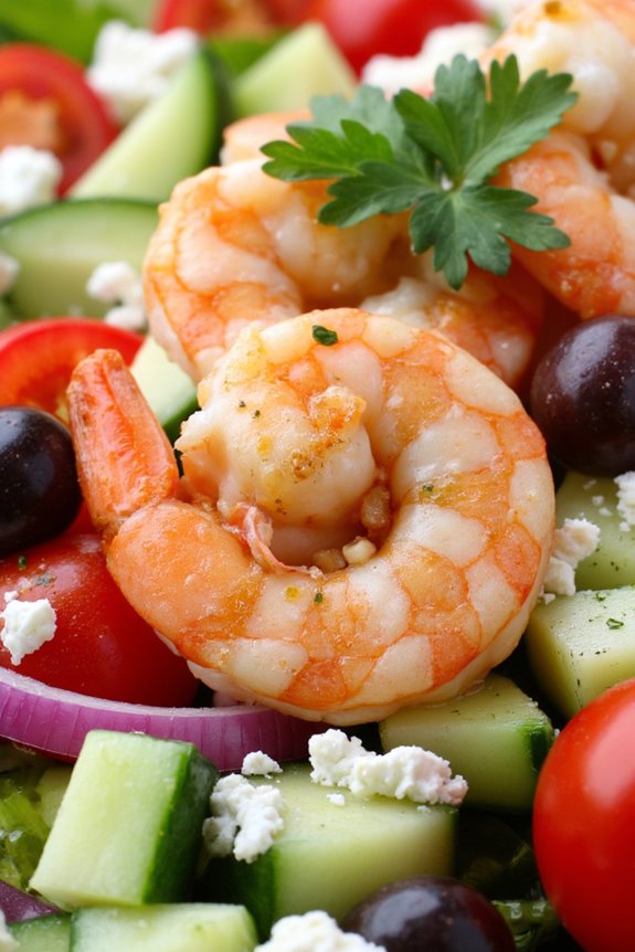 vibrant mediterranean shrimp salad