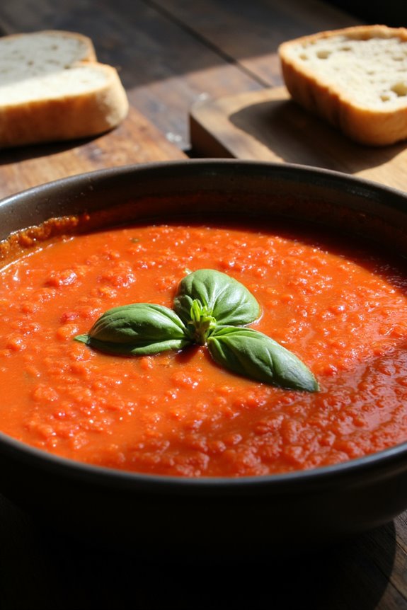vibrant mediterranean tomato soup