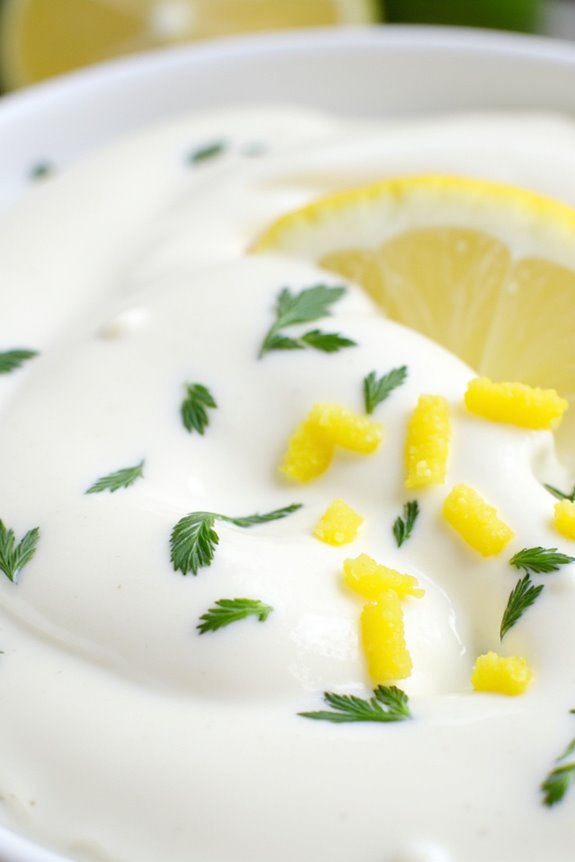 zesty greek yogurt sauce