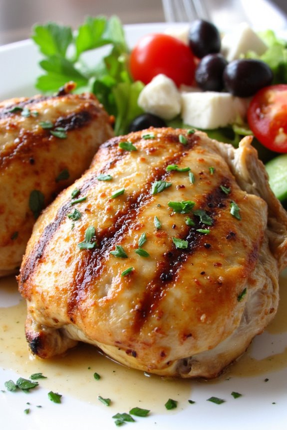 zesty grilled chicken thighs