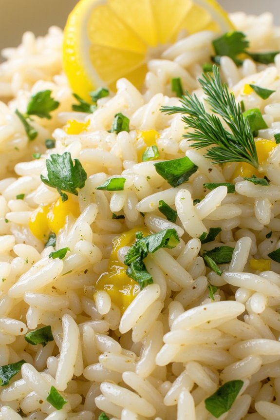 zesty lemon herb rice recipe