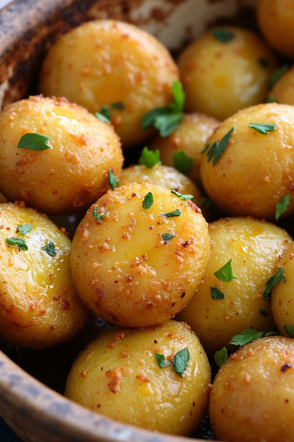 zesty mediterranean roasted potatoes